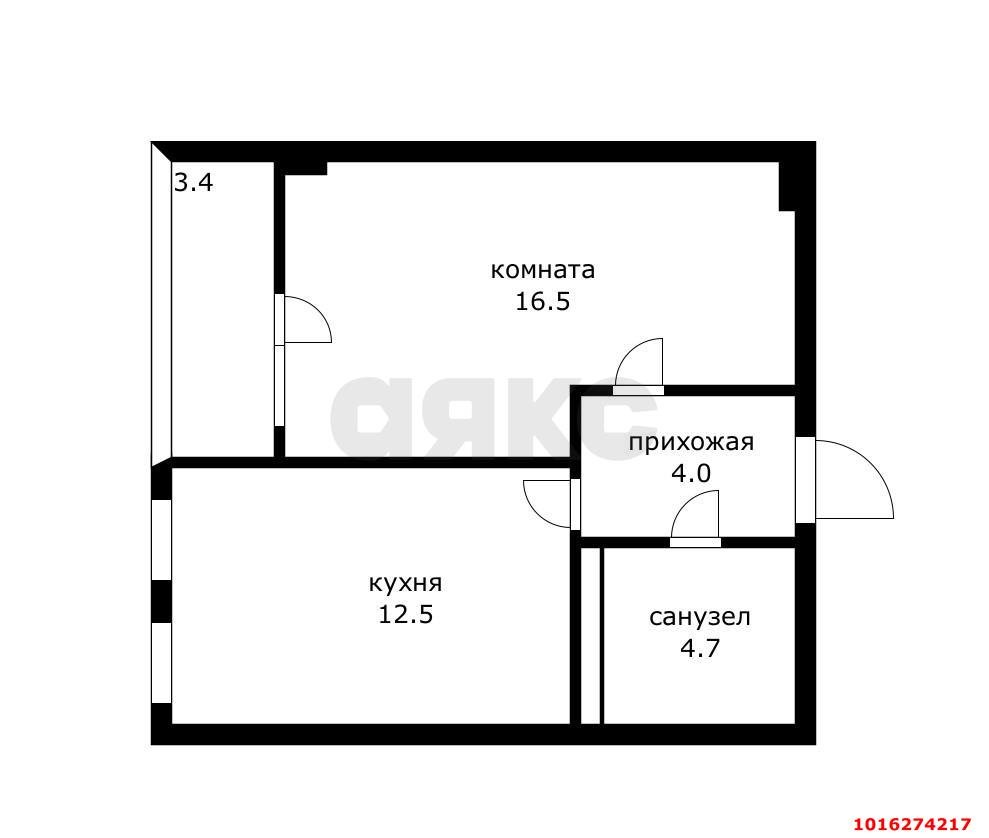Фото №19: 1-комнатная квартира 40&nbsp;м², 8/15&nbsp;эт. - Краснодар, Прикубанский внутригородской округ, мкр. Фестивальный, ул. Круговая, 4/1к4