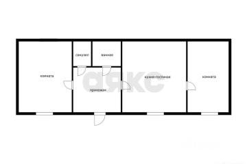 Фото №1: 3-комнатная квартира 77 м², 1/2 эт. - Хомуты, ул. Победы, 48