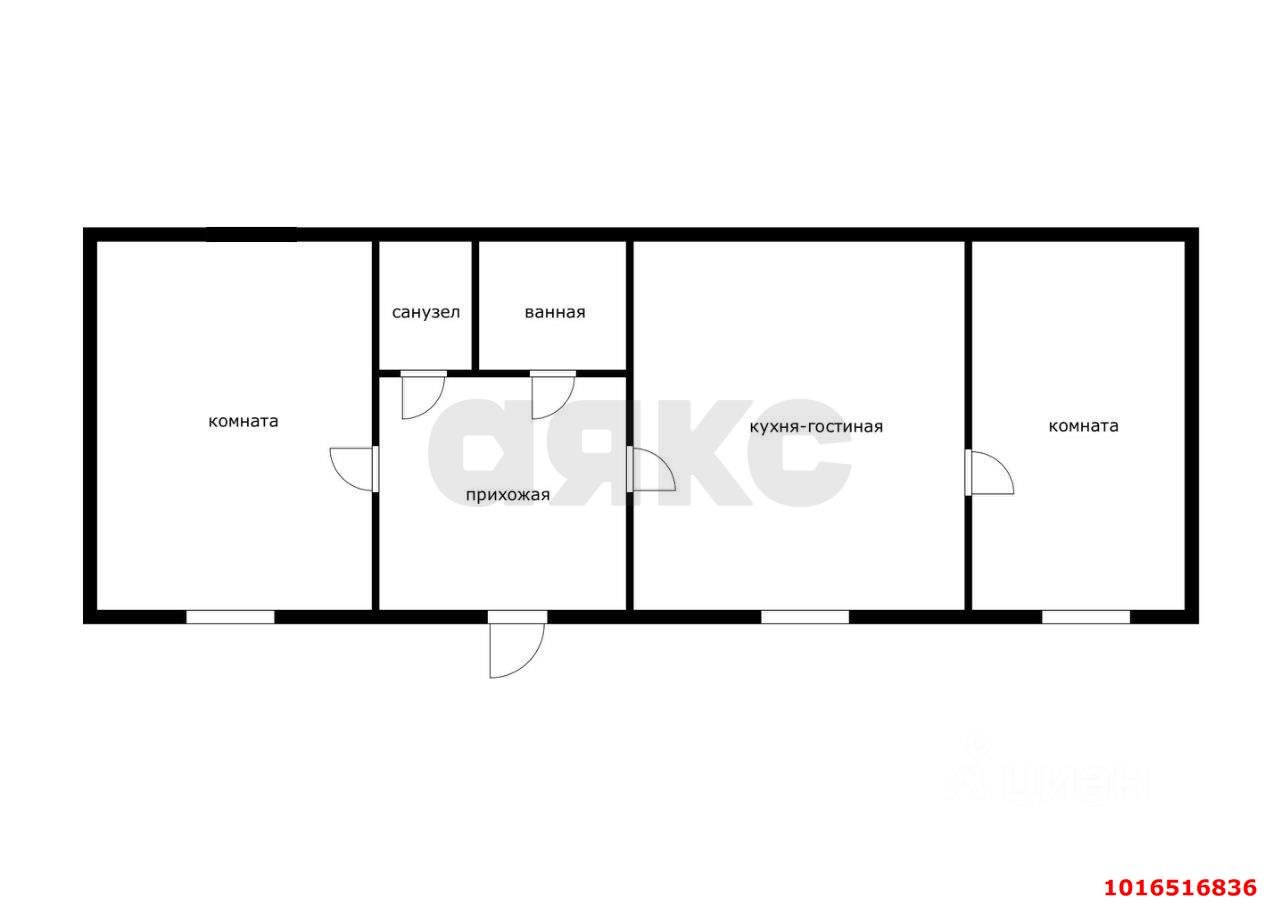 Фото №1: 3-комнатная квартира 77&nbsp;м², 1/2&nbsp;эт. - Хомуты, ул. Победы, 48