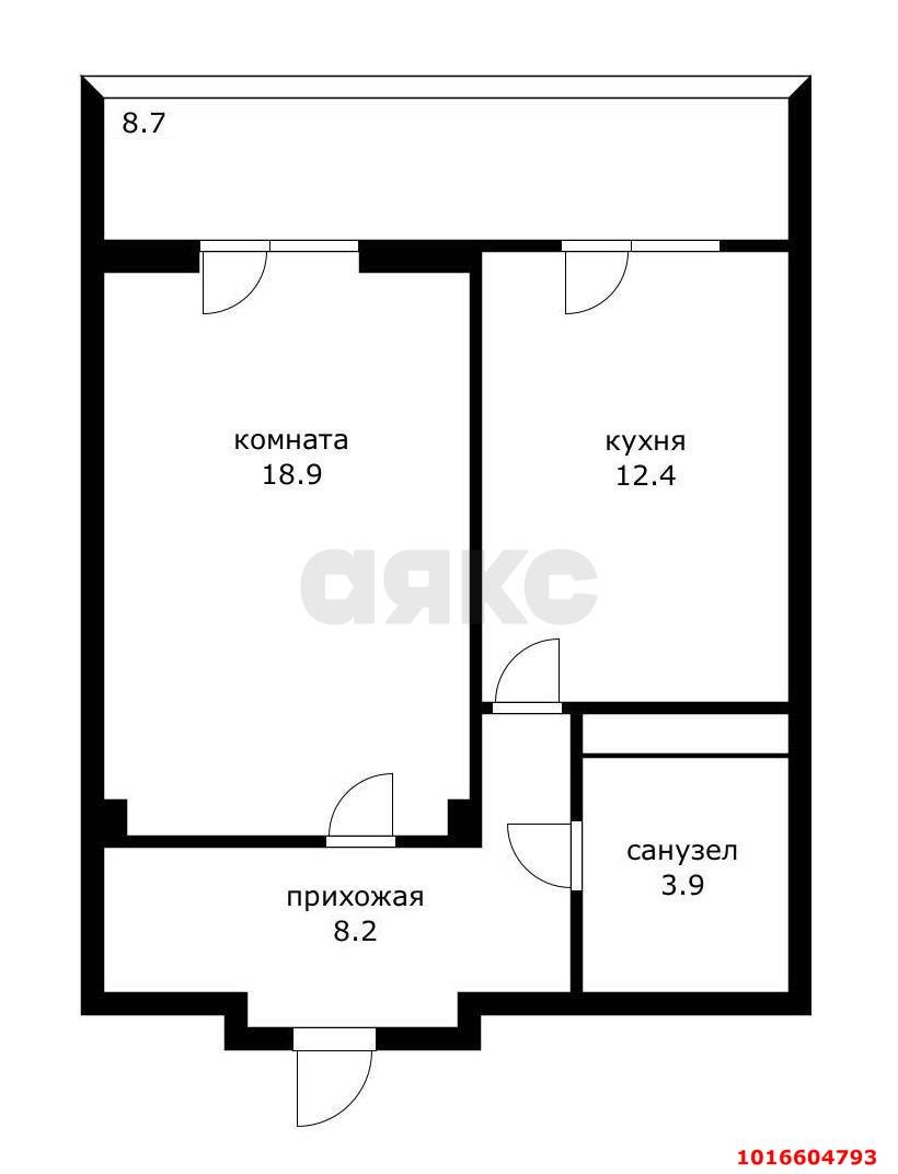 Фото №12: 1-комнатная квартира 43&nbsp;м², 8/18&nbsp;эт. - Краснодар, Карасунский внутригородской округ, Хлопчато-бумажный Комбинат, мкр. жилой комплекс Элегант, ул. Старокубанская, 139