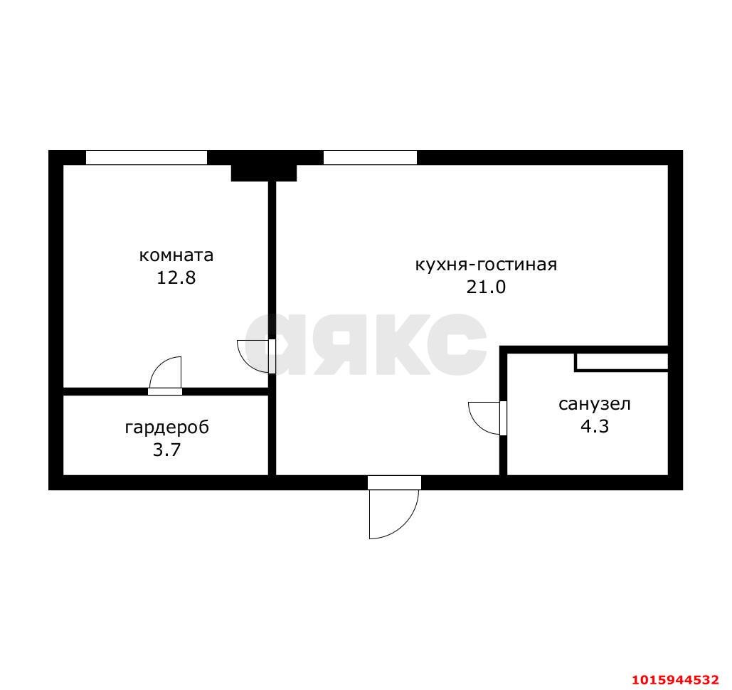 Фото №30: 1-комнатная квартира 38&nbsp;м², 4/5&nbsp;эт. - Краснодар, Прикубанский внутригородской округ, мкр. жилой комплекс Гармония, ул. имени Валерия Вишневецкого, 7