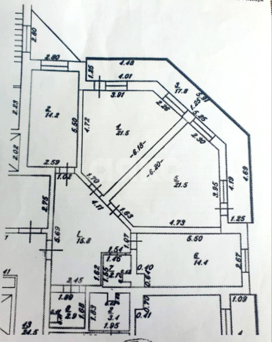 Фото №1: 3-комнатная квартира 110&nbsp;м², 6/17&nbsp;эт. - Анапа, пер. Тираспольский, 1А
