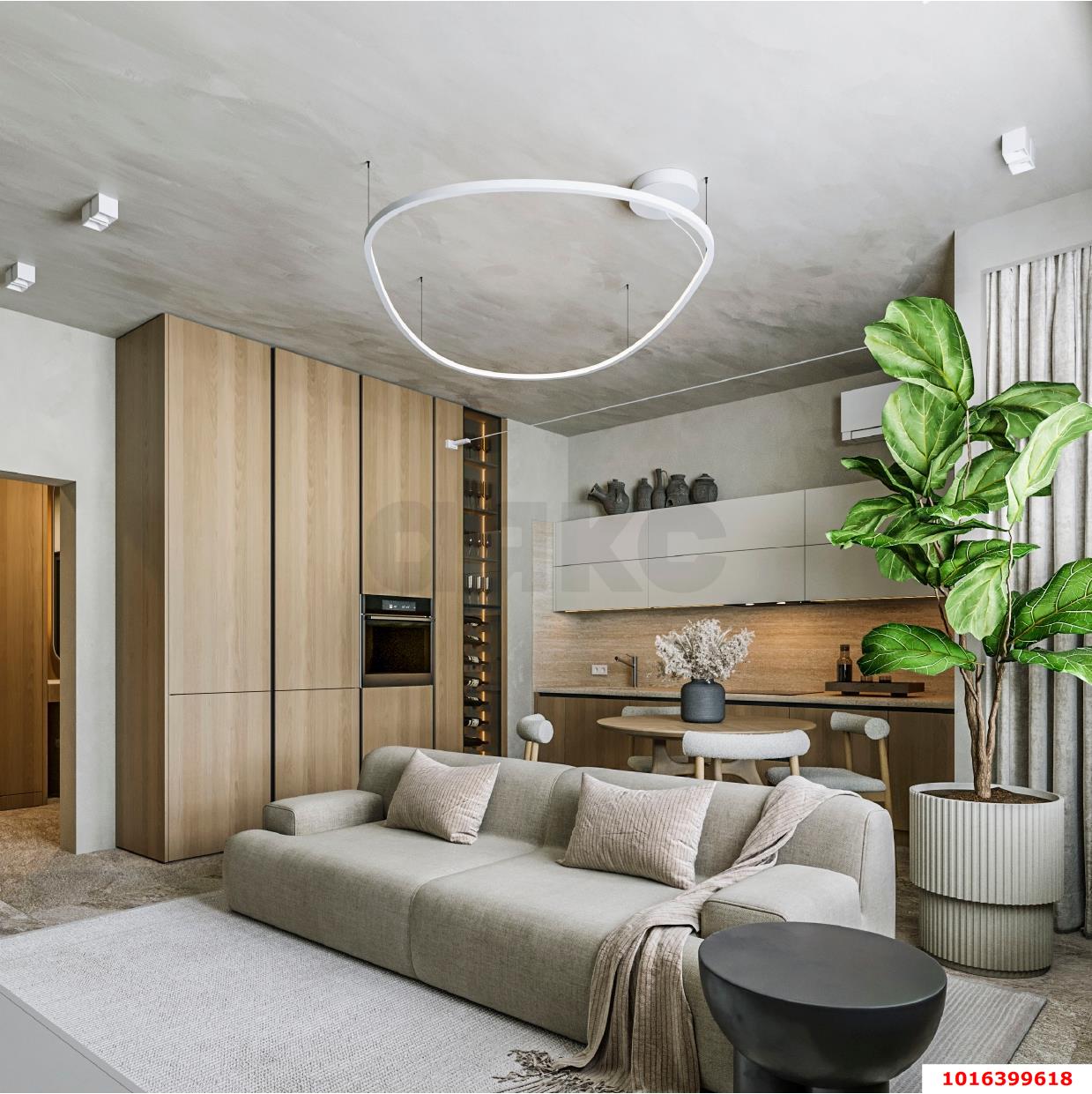 Фото №4: 2-комнатная квартира 70&nbsp;м², 14/24&nbsp;эт. - Краснодар, Прикубанский внутригородской округ, Круглик, жилой комплекс Сердце, мкр. Школьный, ул. Школьная, 1