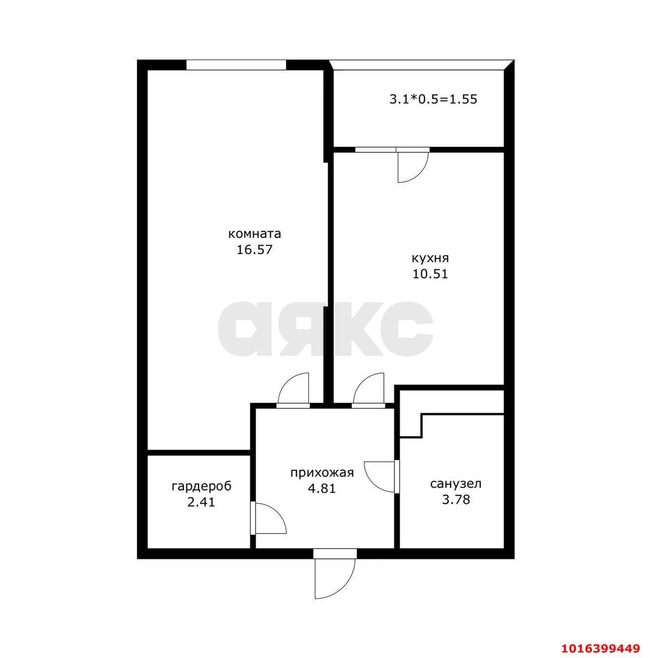 Фото №12: 1-комнатная квартира 41&nbsp;м², 18/20&nbsp;эт. - Краснодар, Прикубанский внутригородской округ, Молодёжный, мкр. жилой комплекс Семейный Парк, ул. Душистая, 60к2