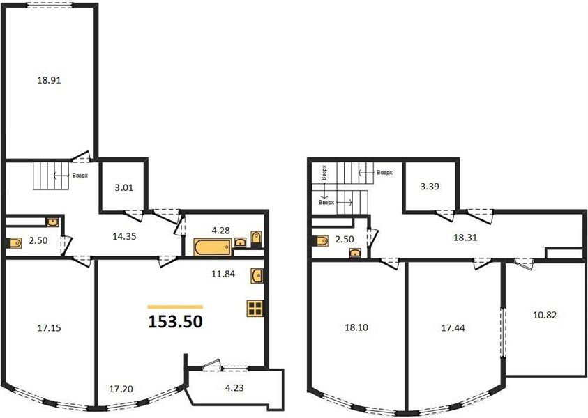 Фото №1: 4-комнатная квартира 153&nbsp;м², 19/20&nbsp;эт. - Краснодар, Карасунский внутригородской округ, Хлопчато-бумажный Комбинат, мкр. ЖК Альфа, ул. Уральская, 100