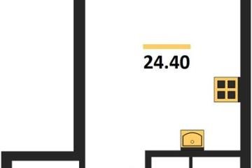 Фото №1: Студия 24 м², 3/16 эт. - Краснодар, мкр. Парк Победы,