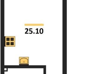 Фото №1: Студия 25 м², 2/16 эт. - Краснодар, мкр. Парк Победы,