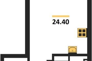 Фото №1: Студия 24 м², 6/16 эт. - Краснодар, мкр. Парк Победы,