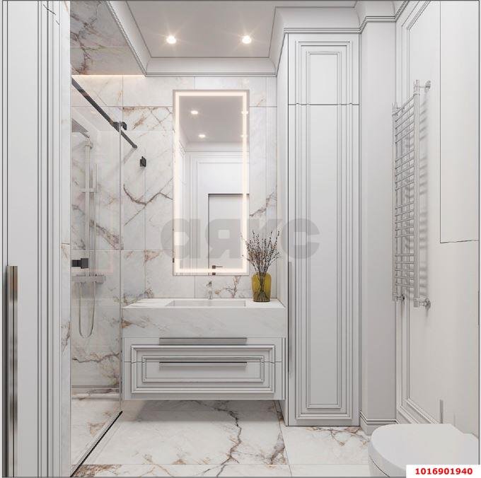 Фото №6: 2-комнатная квартира 63&nbsp;м², 7/24&nbsp;эт. - Краснодар, Центральный внутригородской округ, мкр. Черёмушки, ул. Обрывная, 132/1к2