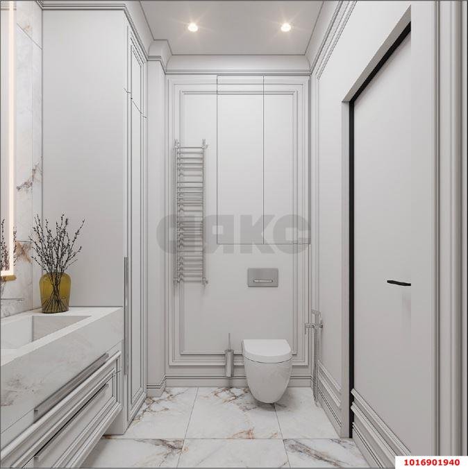 Фото №8: 2-комнатная квартира 63&nbsp;м², 7/24&nbsp;эт. - Краснодар, Центральный внутригородской округ, мкр. Черёмушки, ул. Обрывная, 132/1к2