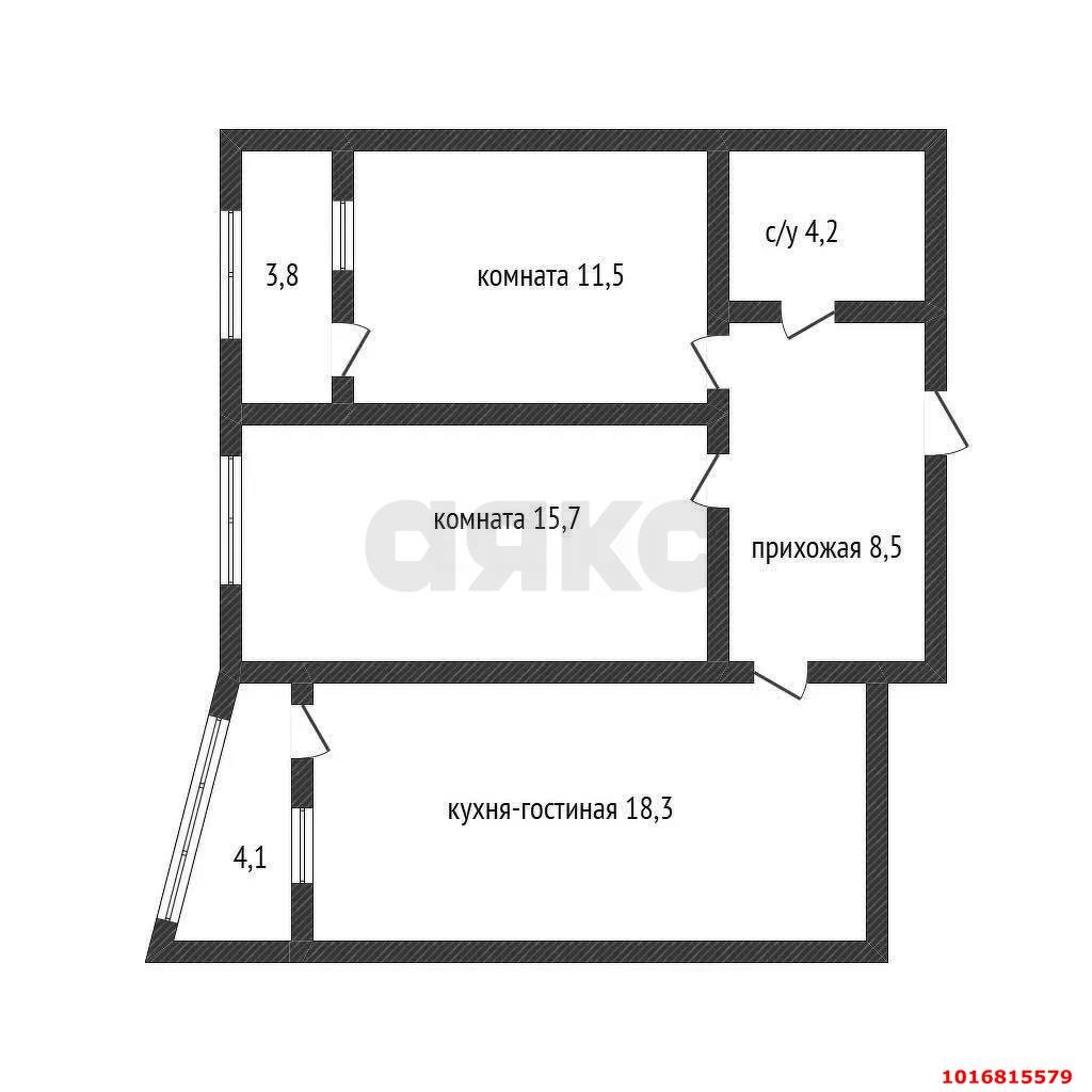 Фото №20: 2-комнатная квартира 65&nbsp;м², 7/24&nbsp;эт. - Краснодар, Прикубанский внутригородской округ, мкр. Любимово, 5
