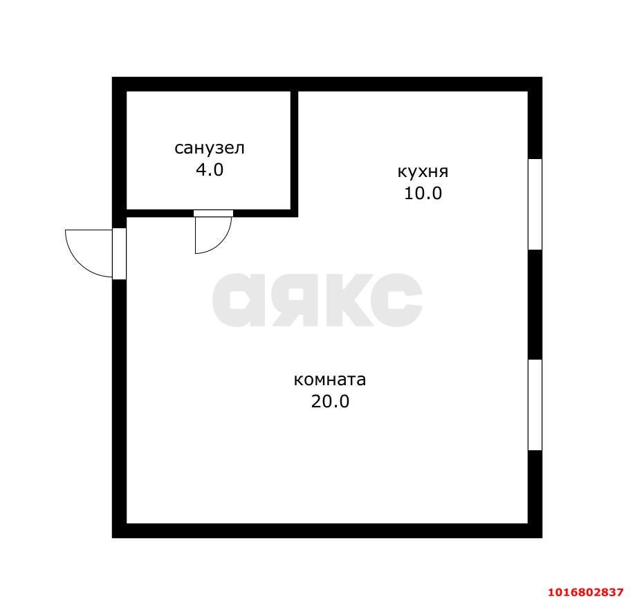 Фото №8: 1-комнатная квартира 35&nbsp;м², 1/5&nbsp;эт. - Краснодар, Карасунский внутригородской округ, мкр. Хлопчато-бумажный Комбинат, ул. Алтайская, 8