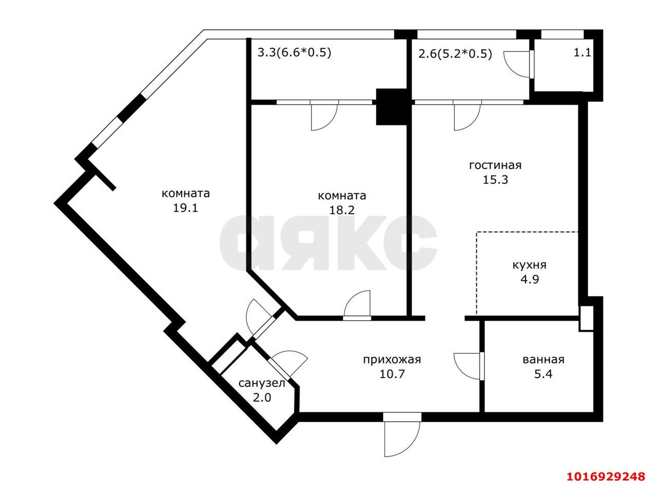 Фото №17: 2-комнатная квартира 92&nbsp;м², 7/15&nbsp;эт. - Краснодар, Прикубанский внутригородской округ, Завод Измерительных Приборов, мкр. ЖК Девелопмент Плаза, ул. имени 40-летия Победы, 33Г