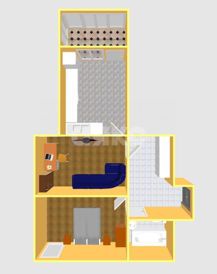 Фото №26: 2-комнатная квартира 50&nbsp;м², 10/16&nbsp;эт. - Анапа, 3Б, мкр. жилой комплекс Метеора, ул. Ленина, 185Ак1