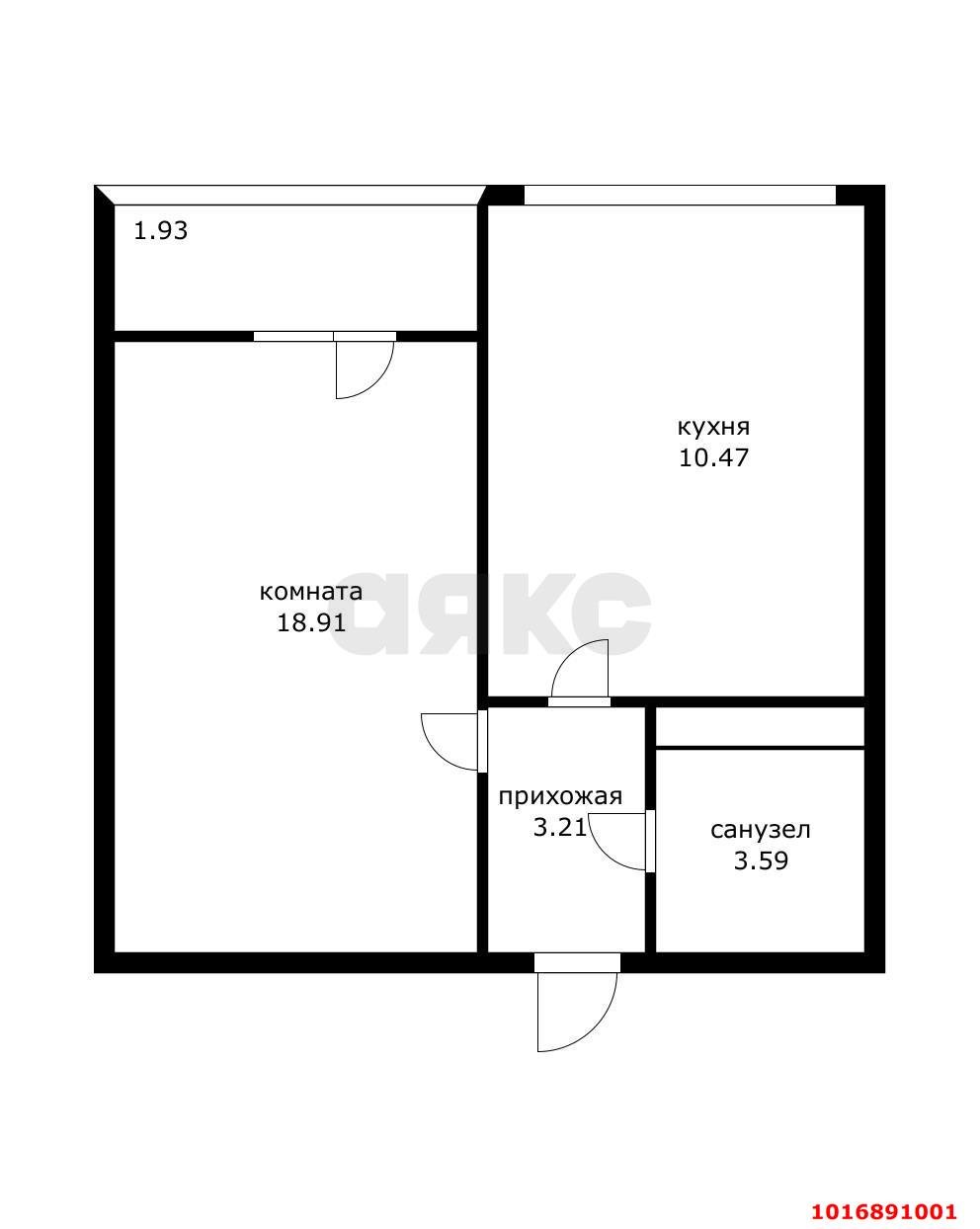 Фото №6: 1-комнатная квартира 40&nbsp;м², 8/19&nbsp;эт. - Сочи, Хостинский, жилой комплекс Кислород, мкр. Бытха, ул. Ясногорская, 16/2
