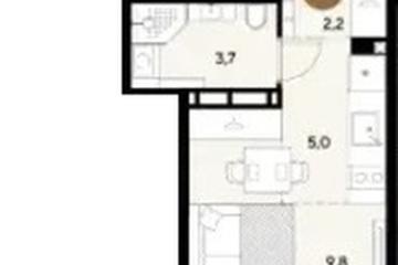 Фото №1: Студия 20 м², 13/18 эт. - Краснодар, мкр. Прикубанский внутригородской округ,