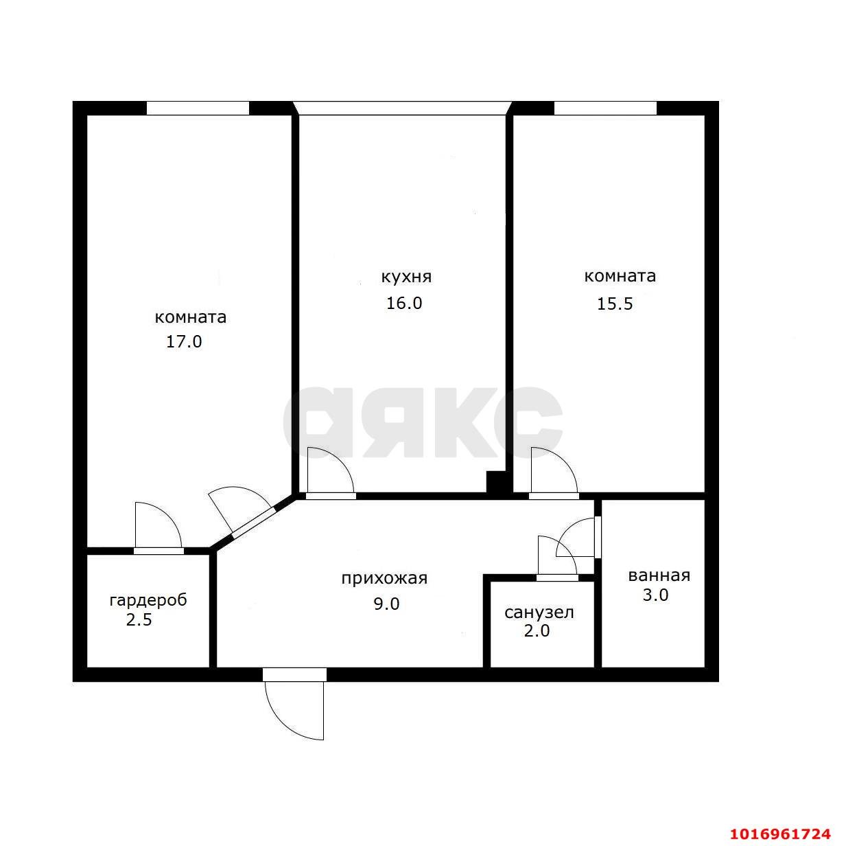 Фото №20: 2-комнатная квартира 65&nbsp;м², 14/25&nbsp;эт. - Краснодар, Прикубанский внутригородской округ, ЖК Кубанский, мкр. Завод Измерительных Приборов, ул. Зиповская, 40