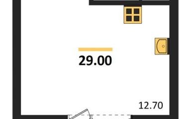 Фото №1: Студия 29 м², 11/13 эт. - Майкоп, мкр. ЖК Звезды,