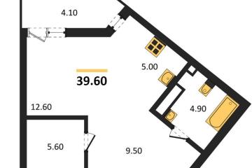Фото №1: Студия 39 м², 9/13 эт. - Майкоп, мкр. ЖК Звезды,