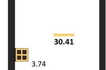 Фото №1: Студия 30&nbsp;м², 2/18&nbsp;эт. - Знаменский, мкр. Родные Просторы, 