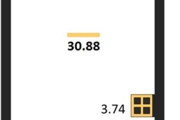 Фото №1: Студия 30 м², 2/18 эт. - Знаменский, мкр. Родные Просторы,