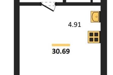 Фото №1: Студия 30 м², 2/18 эт. - Знаменский, мкр. Родные Просторы,