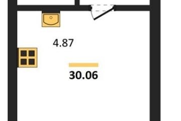Фото №1: Студия 30 м², 10/18 эт. - Знаменский, мкр. Родные Просторы,