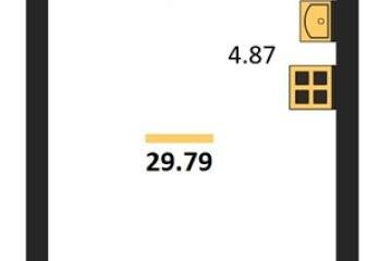 Фото №1: Студия 29 м², 10/18 эт. - Знаменский, мкр. Родные Просторы,