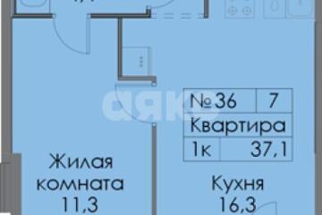 Фото №1: 1-комнатная квартира 37 м², 5/9 эт. - Ильинское-Усово, мкр. ЖК Ильинские Луга, 3.3