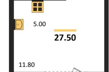 Фото №1: Студия 27 м², 11/13 эт. - Майкоп, мкр. ЖК Звезды,