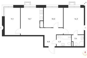 Фото №1: 3-комнатная квартира 65 м², 7/18 эт. - Москва Новомосковский административный округ
