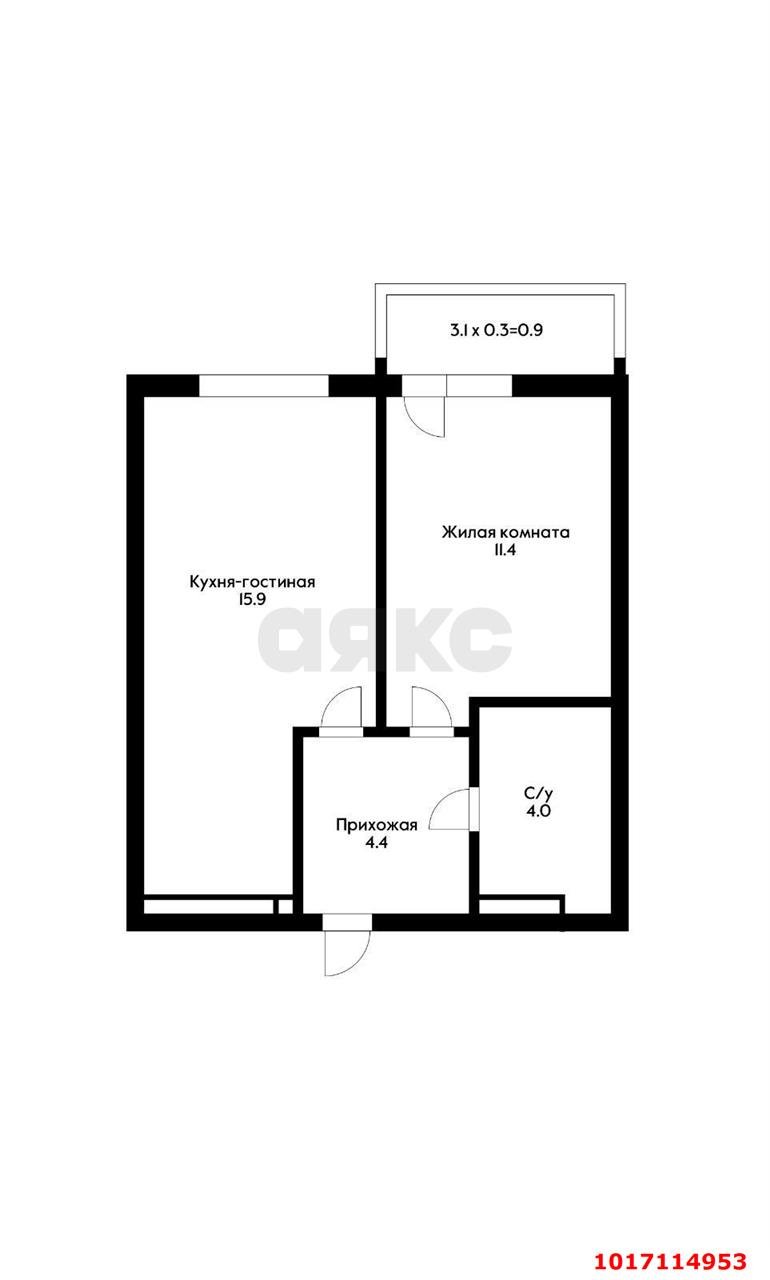Фото №20: 1-комнатная квартира 40&nbsp;м², 5/24&nbsp;эт. - Краснодар, Прикубанский внутригородской округ, мкр. жилой комплекс Свобода, ул. Домбайская, 55