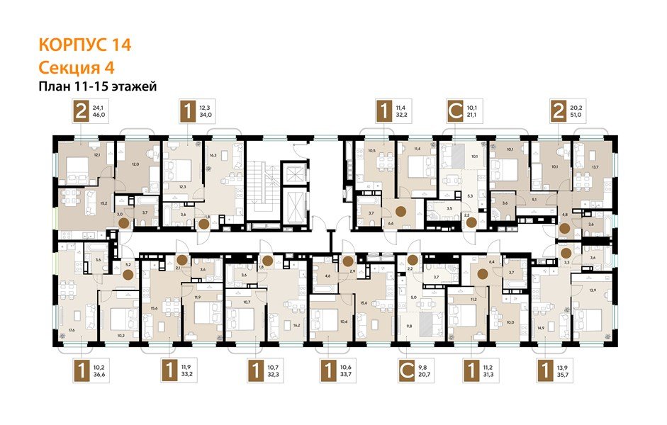 Фото №8: Студия 20&nbsp;м², 11/18&nbsp;эт. - Краснодар, Прикубанский внутригородской округ, мкр. ЖК Грейд