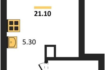 Фото №1: Студия 21 м², 15/16 эт. - Краснодар, мкр. ЖК Грейд,