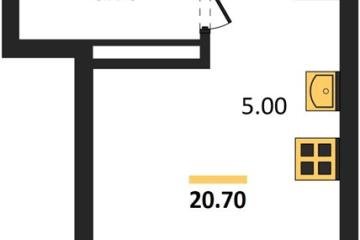 Фото №1: Студия 20 м², 15/16 эт. - Краснодар, мкр. ЖК Грейд,