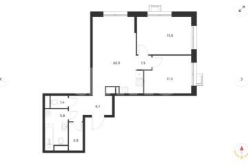 Фото №1: 2-комнатная квартира 64&nbsp;м², 4/17&nbsp;эт. - Москва Новомосковский административный округ