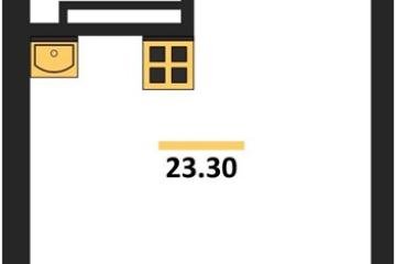 Фото №1: Студия 23 м², 2/9 эт. - Краснодар, мкр. Прикубанский внутригородской округ,
