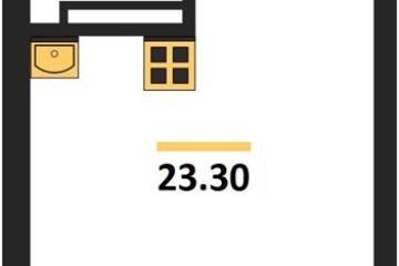 Фото №1: Студия 23 м², 3/9 эт. - Краснодар, мкр. Прикубанский внутригородской округ,