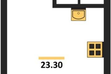 Фото №1: Студия 23 м², 8/16 эт. - Краснодар, мкр. Догма Парк, ул. Марины Цветаевой, 36