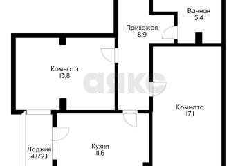 Фото №1: 2-комнатная квартира 59&nbsp;м², 11/16&nbsp;эт. - Краснодар, мкр. Завод Радиоизмерительных Приборов, пер. Гаражный, 9