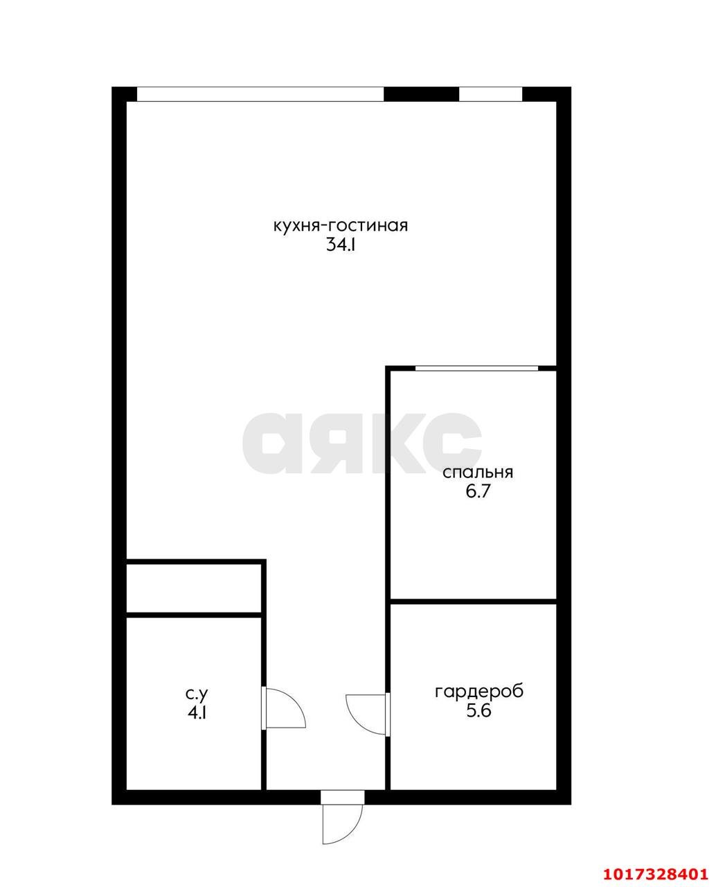 Фото №15: 1-комнатная квартира 50&nbsp;м², 22/24&nbsp;эт. - Краснодар, Карасунский внутригородской округ, Хлопчато-бумажный Комбинат, мкр. жилой комплекс Элегант, ул. Сормовская, 1/3