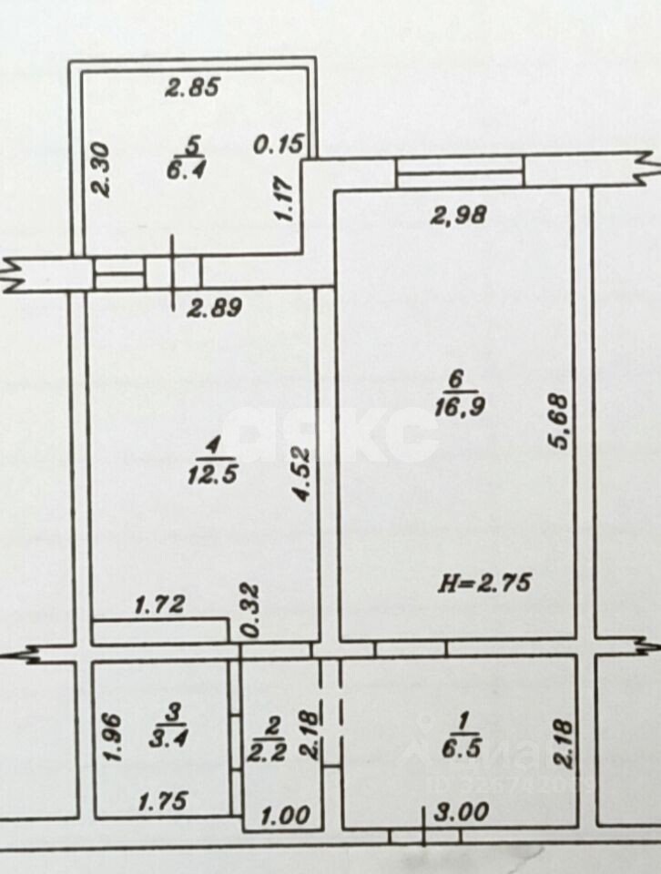 Фото №7: 2-комнатная квартира 48&nbsp;м², 7/18&nbsp;эт. - Анапа, мкр. жилой комплекс Русь, ул. Краснодарская, 64Бк2