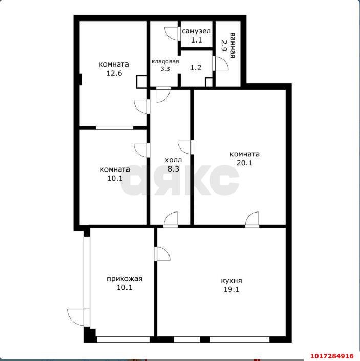 Фото №22: 3-комнатная квартира 90&nbsp;м², 1/2&nbsp;эт. - Индустриальный, мкр. Прикубанский внутригородской округ, ул. Космонавта Гагарина, 30