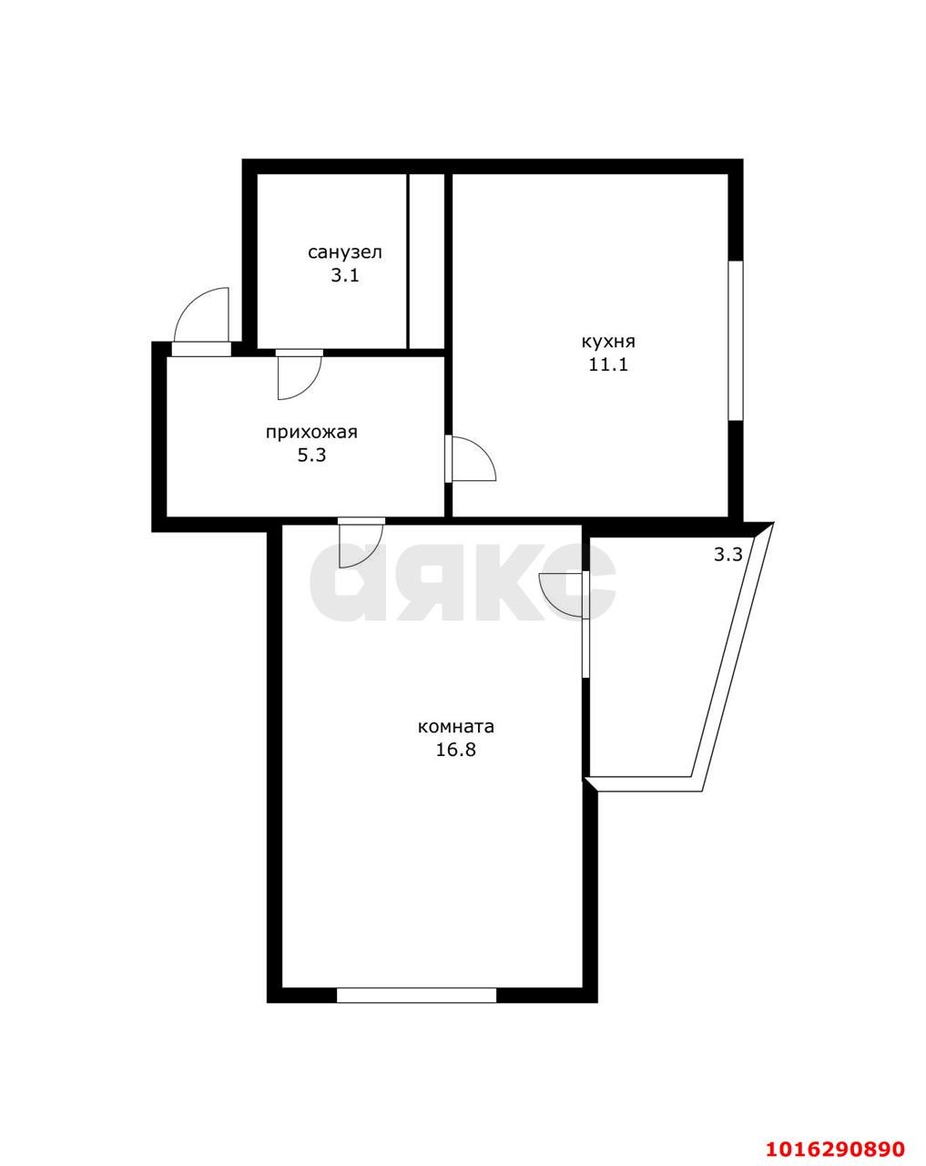 Фото №5: 1-комнатная квартира 40&nbsp;м², 9/16&nbsp;эт. - Краснодар, Прикубанский внутригородской округ, мкр. ЖК Бауинвест, ул. Героев-Разведчиков, 11/3