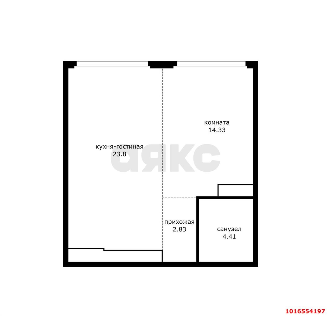 Фото №11: 1-комнатная квартира 43&nbsp;м², 10/25&nbsp;эт. - Краснодар, Центральный внутригородской округ, мкр. Черёмушки, ул. Обрывная, 132/1