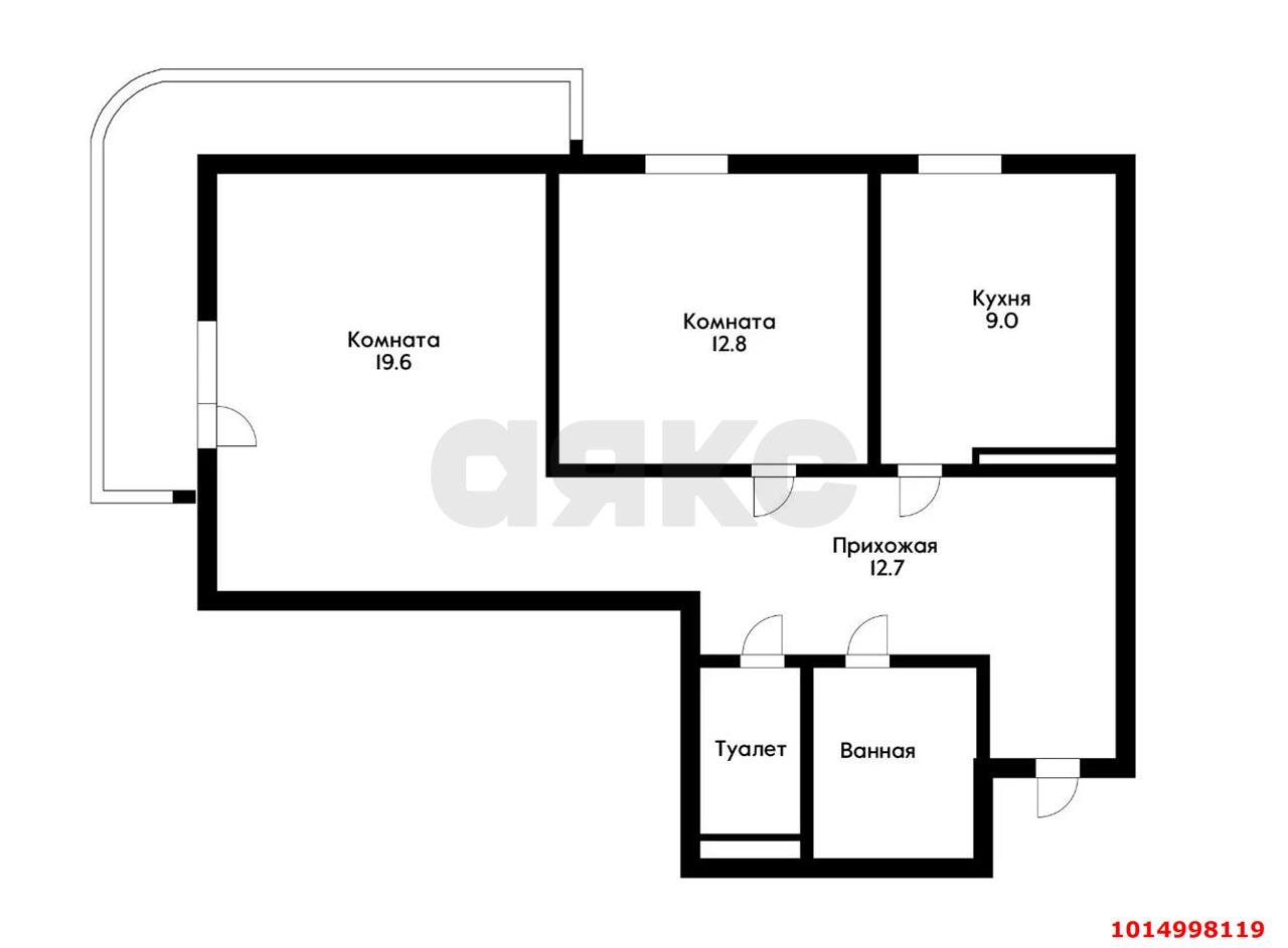 Фото №14: 2-комнатная квартира 71&nbsp;м², 13/21&nbsp;эт. - Краснодар, Прикубанский внутригородской округ, Восточно-Кругликовский, мкр. ЖК Возрождение, ул. имени 40-летия Победы, 133