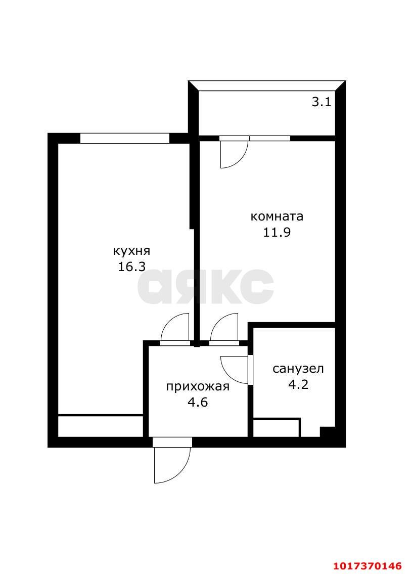Фото №17: 1-комнатная квартира 40&nbsp;м², 24/24&nbsp;эт. - Краснодар, Прикубанский внутригородской округ, мкр. жилой комплекс Свобода, ул. Домбайская, 55