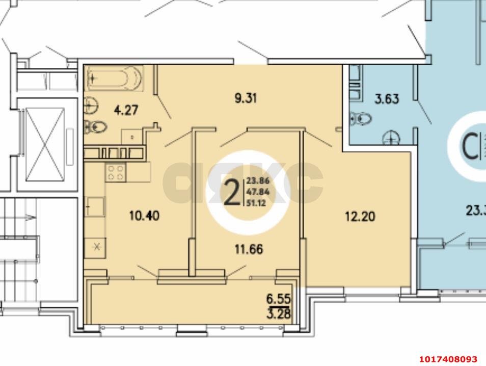 Фото №12: 2-комнатная квартира 51&nbsp;м², 6/6&nbsp;эт. - Приморский, мкр. ЖК Просторы Крыма, ул. Георгия Десюка, 5