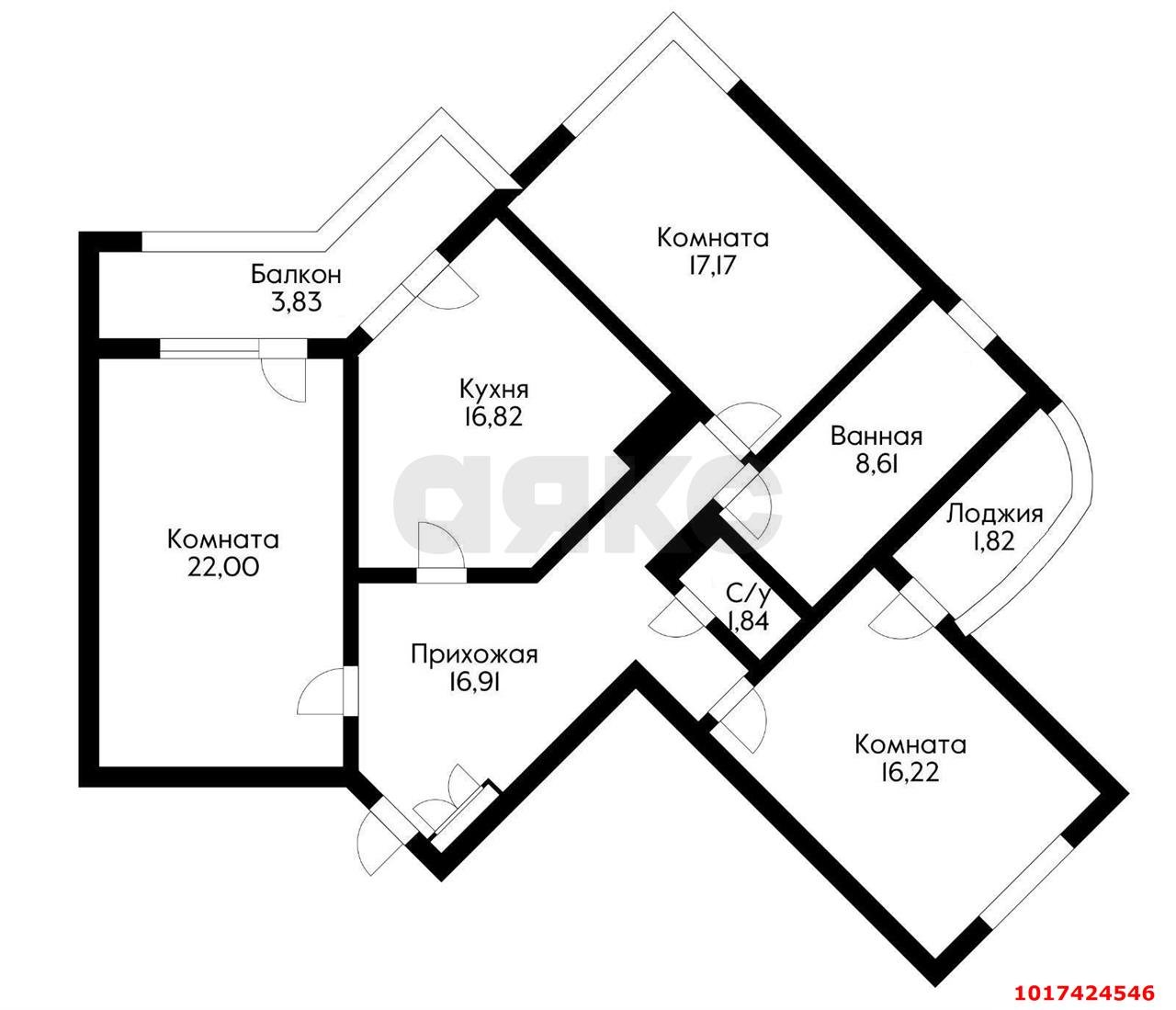Фото №2: 3-комнатная квартира 115&nbsp;м², 12/24&nbsp;эт. - Краснодар, Западный внутригородской округ, мкр. ЖК Краснодар Сити, ул. Шоссе Нефтяников, 18к2