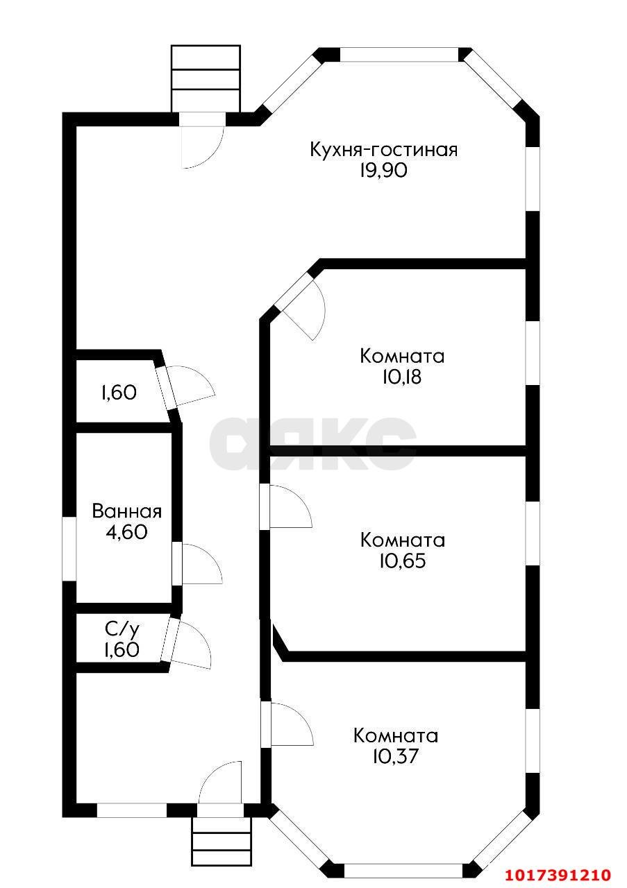 Фото №3: Дом 90&nbsp;м² + 3&nbsp;сот., 1&nbsp;эт. - Родник, мкр. Прикубанский внутригородской округ, ул. Яблочная, 497